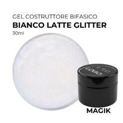 Gel costruttore bifasico Magik Bianco Latte Glitter 30ml