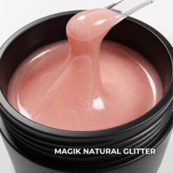 Texture del gel costruttore bifasico Magik Natural Glitter 30ml