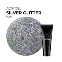 AcryGel Silver Glitter 60ml