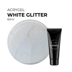 AcryGel White Glitter 60ml