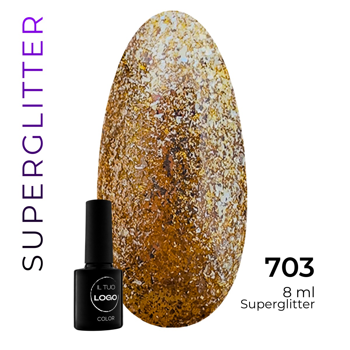 Scheda colore Color Superglitter 703 8ml