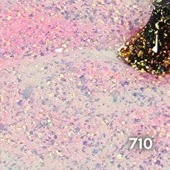 Texture del semipermanente Color Superglitter 710 8ml